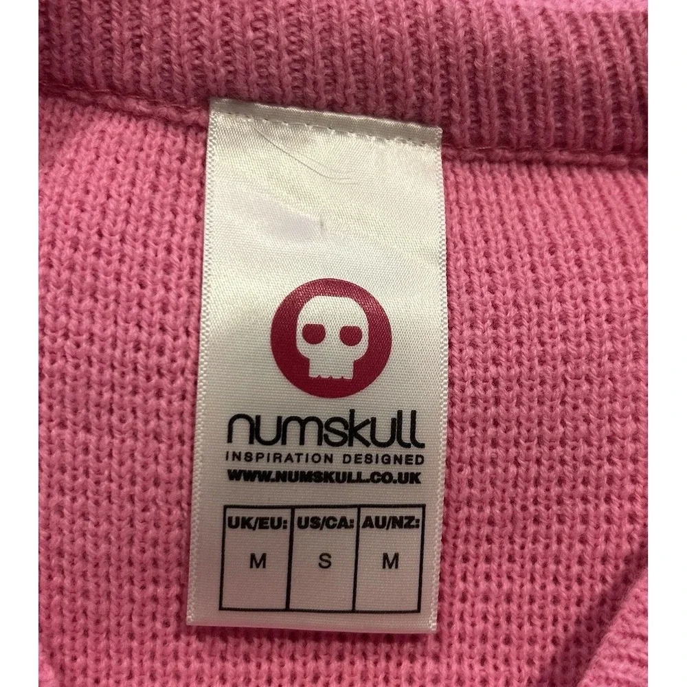 Numskull Christmas Sweater Pink‎ Knit Gaming PlayStation PS5 PS4 Size Small